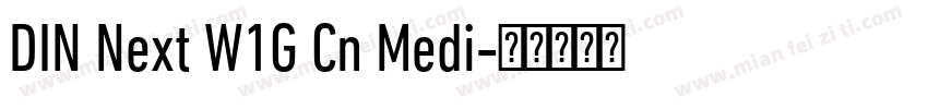 DIN Next W1G Cn Medi字体转换